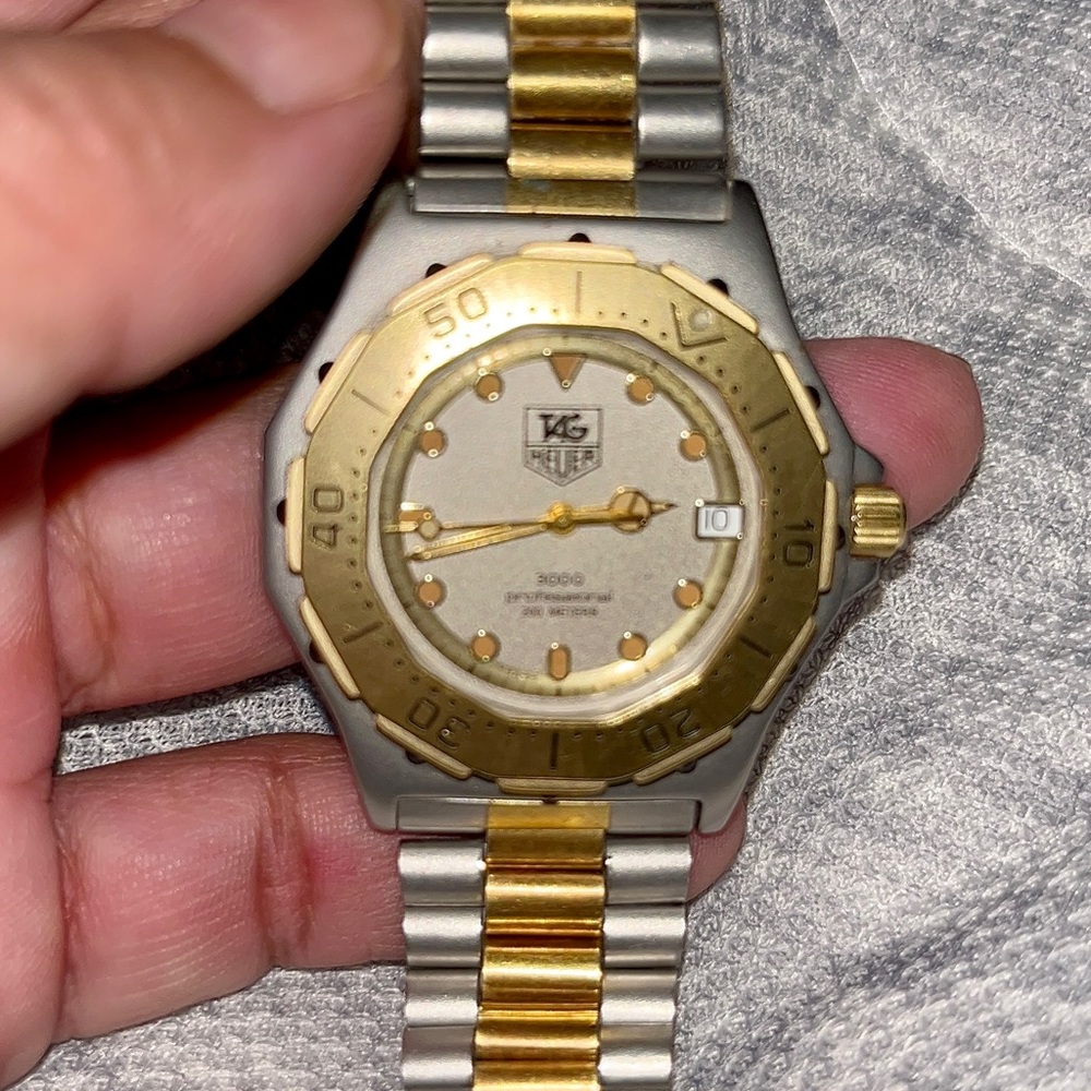Tag Heuer 3000 Professional Steel and Gold Men’s 200m Wrist Watch